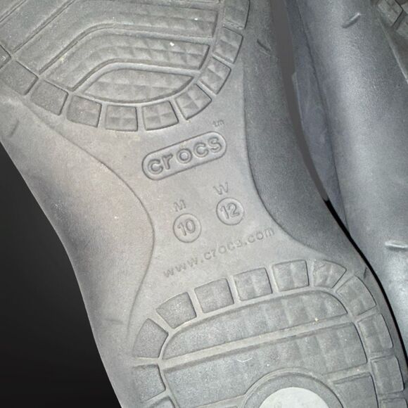 Unisex Crocs Black/Gargoyle Modi Sport Flip Flops Size M10 W 12 - Picture 6 of 7